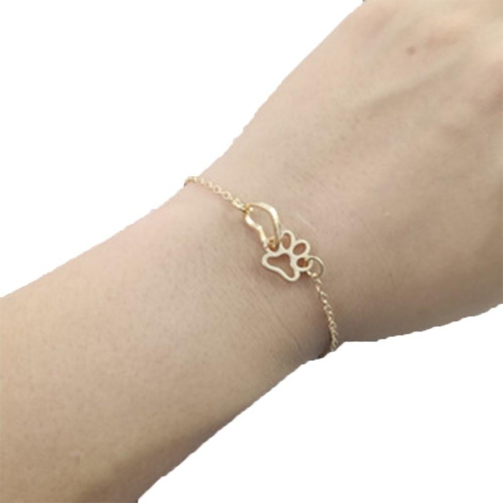 Thin Love Paw Bracelet Light Luxury Dog Claw Foot Chain Hand Jewelry Friendship Bracelet Gifts