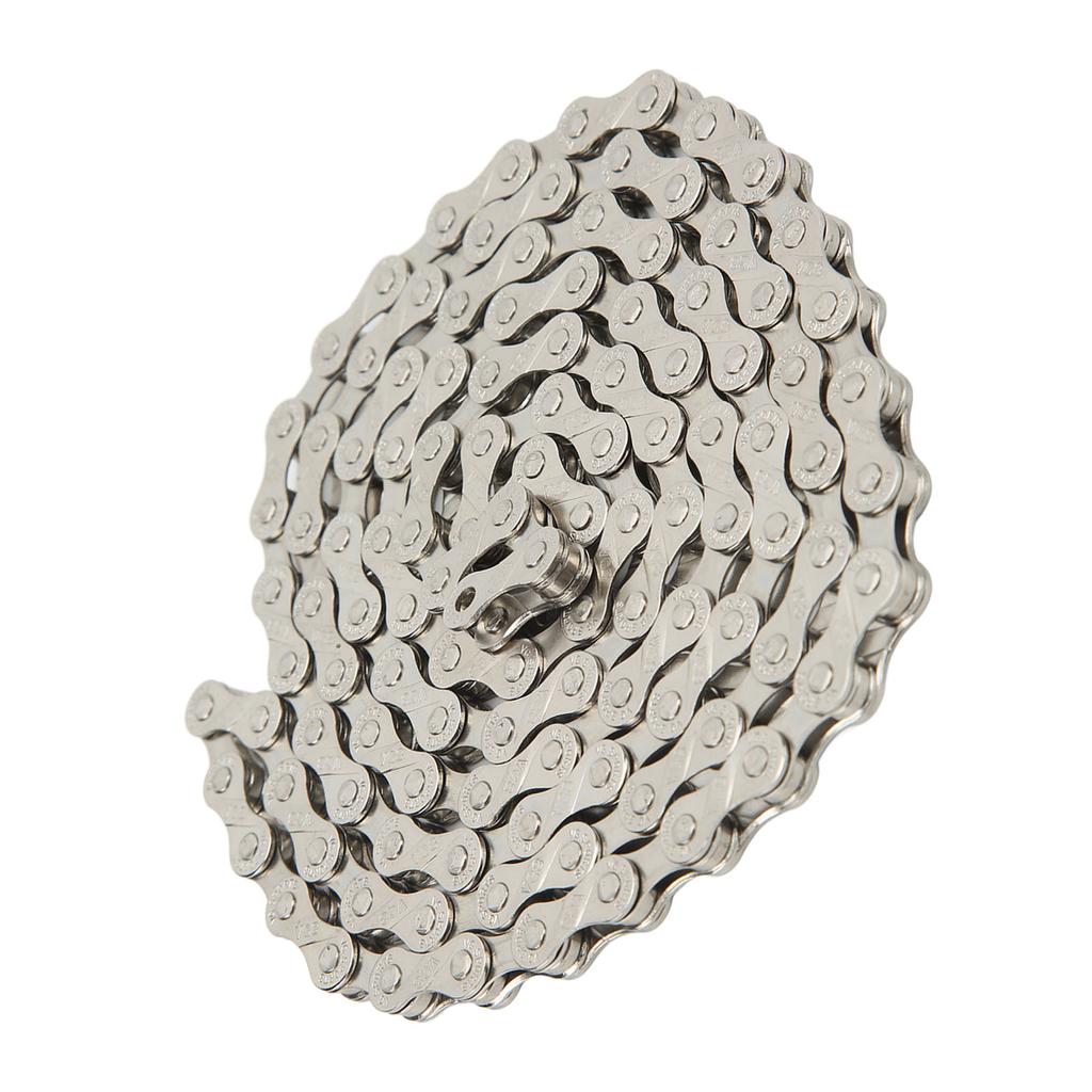 8 Speed Bike Chain Carbon Steel Silver Road Bike 116 Links Bike Chain Replacement for VG SPORTS