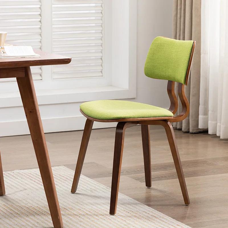 Stool dining chair home Nordic solid wood dining chair modern minimalist light luxury dining table chair backrest