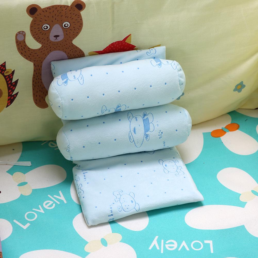 Baby Pillow Anti Roll Cotton Infant Sleep Prevent Flat Head Cushion for Newborn