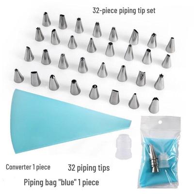 Baking Piping Nozzle & Bag Set