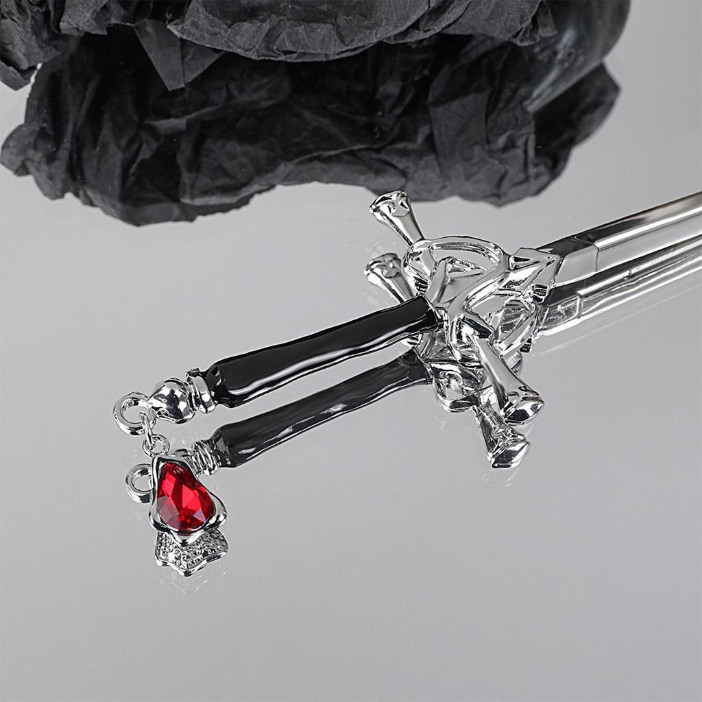 Retro Sword Hair Stick Ancient Style Hanfu Hairpin Metal Hair Accessory for Women Vintage Bun Pin Decorative Ornament