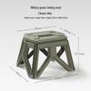 Compact Outdoor Folding Chair with Bucket Holder - Portable Stool for Camping, Fishing, and Queuing