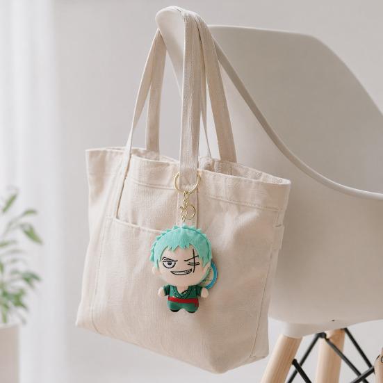 Yousheng Cute Anime Character Plush Keychain, Soft Cartoon Reindeer Stuffed Animal Pendant, Straw Hat Crew Inspired Key Ring for Bag Backpack, Gift