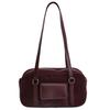 Autumn and winter suede fashion versatile bowling bag women's large-capacity single-room underarm handbag