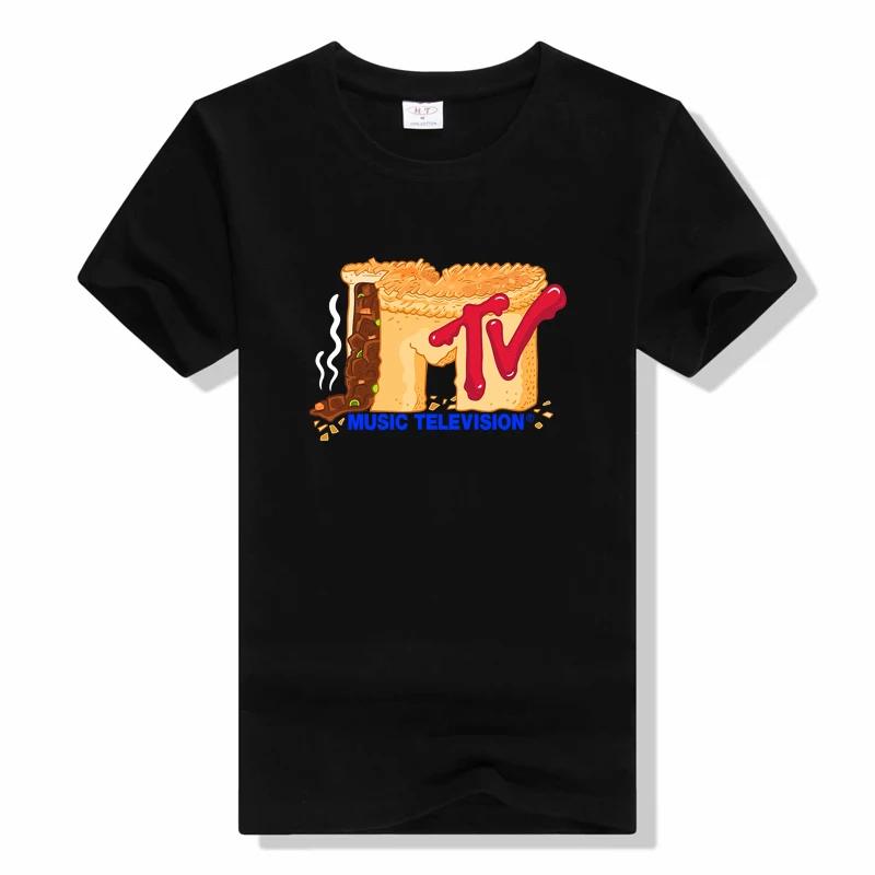 Mtv Music Television T Shirt Retro Rock Hip Hop Tv Tee fashion casual short sleeved t-shirt cotton tee shirt