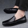 Wygodne nowe męskie buty do jazdy mokasyny skórzane męskie buty casualowe miękkie wsuwane modne męskie imprezowe duże rozmiary 38-46