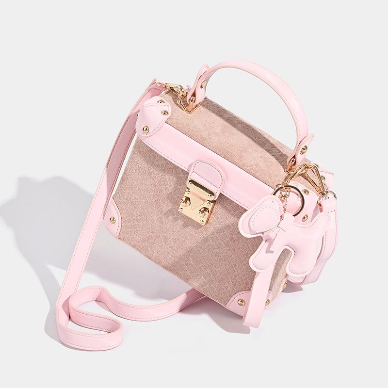 Popular High-end Elegant Handbag Small Bag New Floral Niche Design Box Messenger Women's Bag Bag