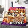 Customizable Taz2 Throw Blanket – Personalized Name, All-Season Cozy Snug Blanket, Machine Washable, Personalized Blanket