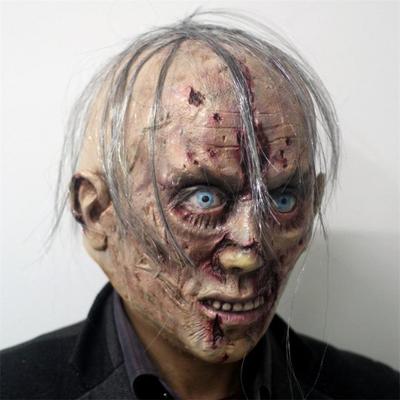 Halloween Zombie Latex Mask, Escape Room Scary Props