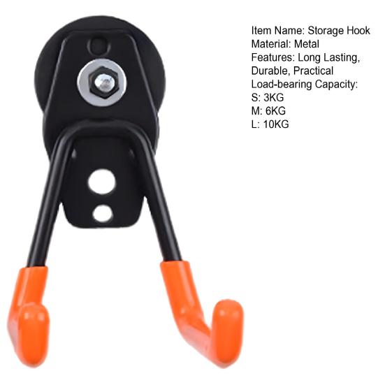 Heavy Duty Magnetic Utility Hook Strong Load-bearing PVC Anti-Slip Coating Easy Installation Garage Magnet Hook Storage Hanger