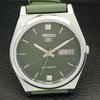 REFURBISHED VINTAGE SEIKO 5 AUTOMATIC JAPAN MENS GREEN DIAL WATCH a434693-2 R121-a434693