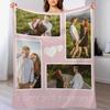 Custom Blanket Flannel Blanket Photo Flannel Blankets for Sofa or Bed Gift DIY Print On Dropshipping