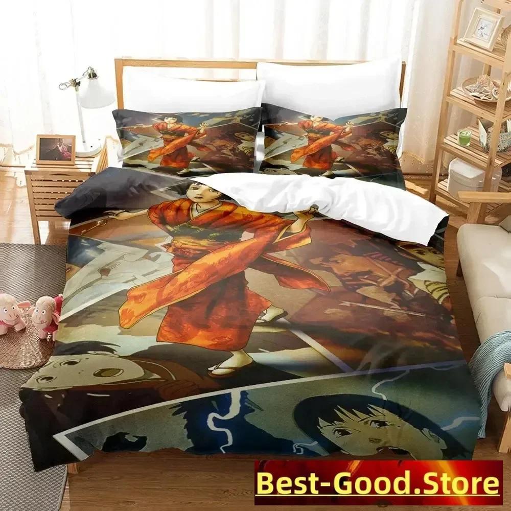3D Anime Bed Kawaii Konsatoshi Printed Bed Set Duvet Cover Pillowcase Bedding Set Linen Sheet Quilt Cover Full Queen King Size