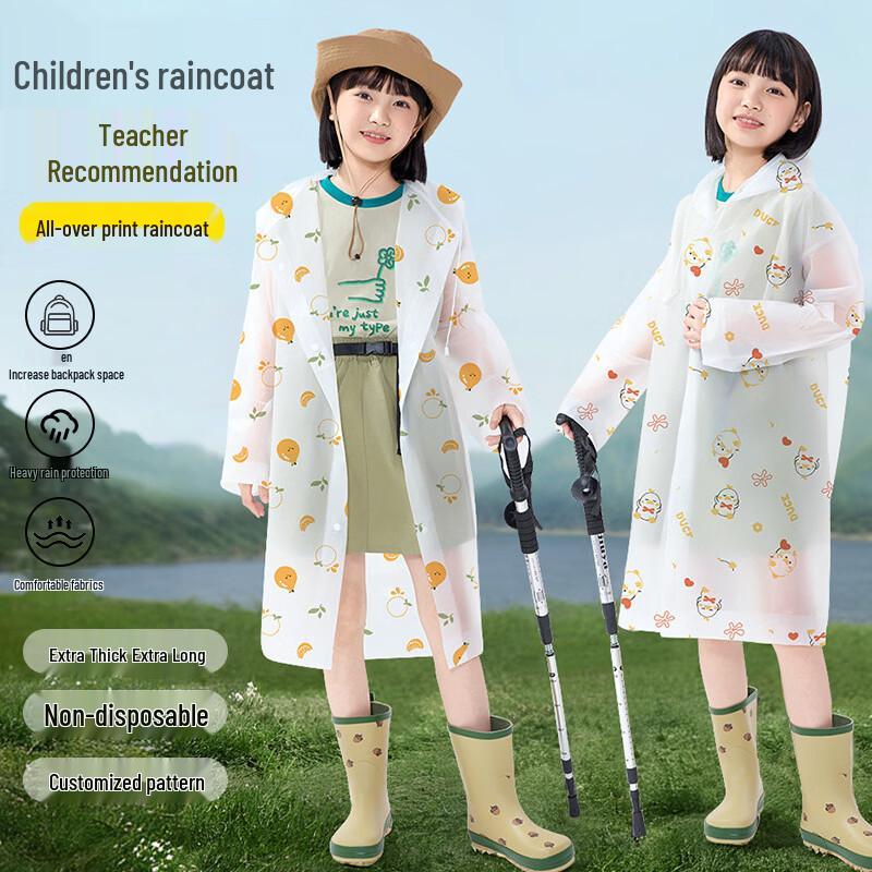 Mumuwu Kids  Reusable Animal Print Rain Poncho