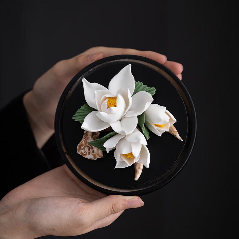 Gardenia Floral Ceramic Tea Set Gift Box