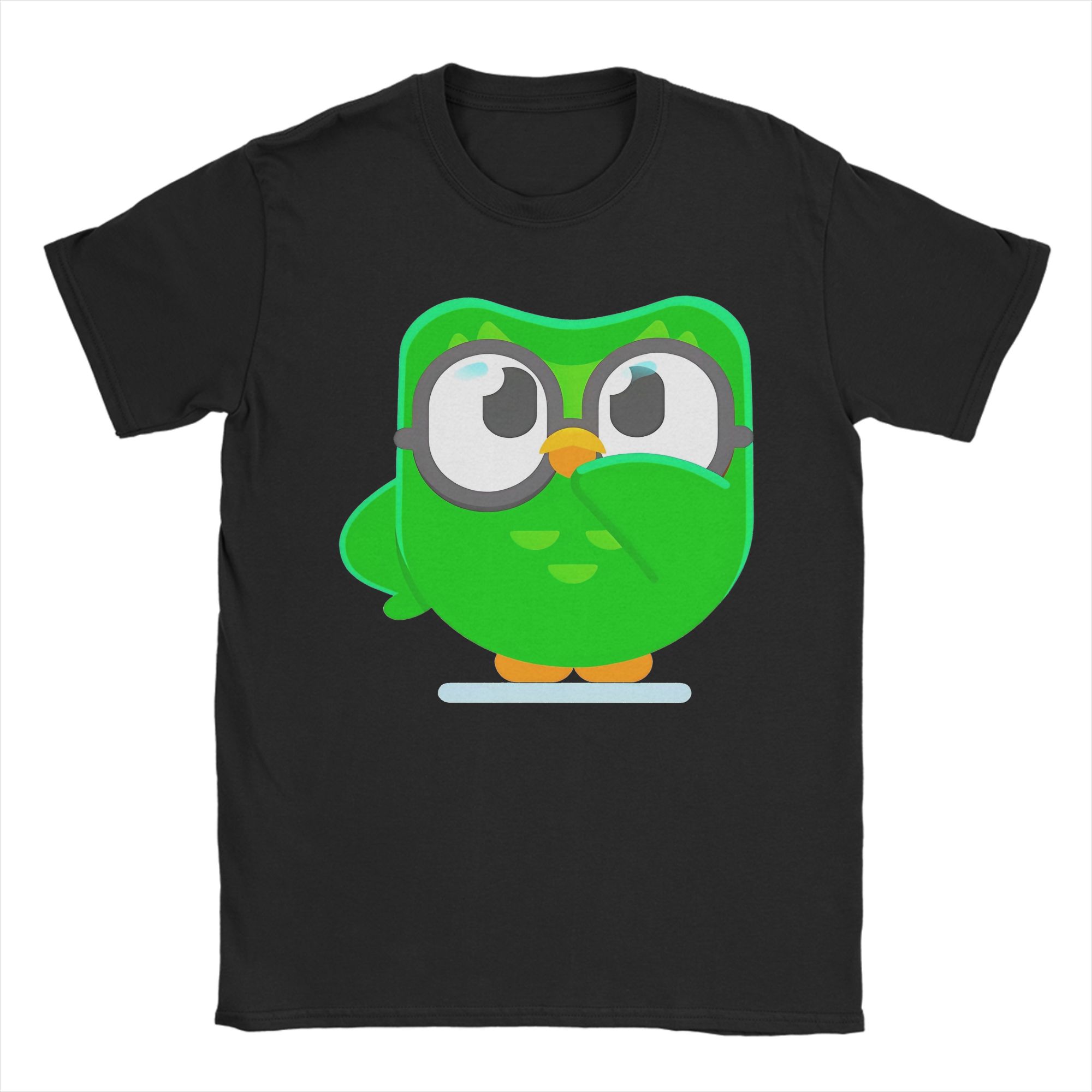 

Смішна футболка з мемом Duolingo Пляжна Популярні футболки для пари 100% Бавовна Дихаюча 4XL 5XL 6XL Футболки з коротким рукавом Y2K Ретро Топи L