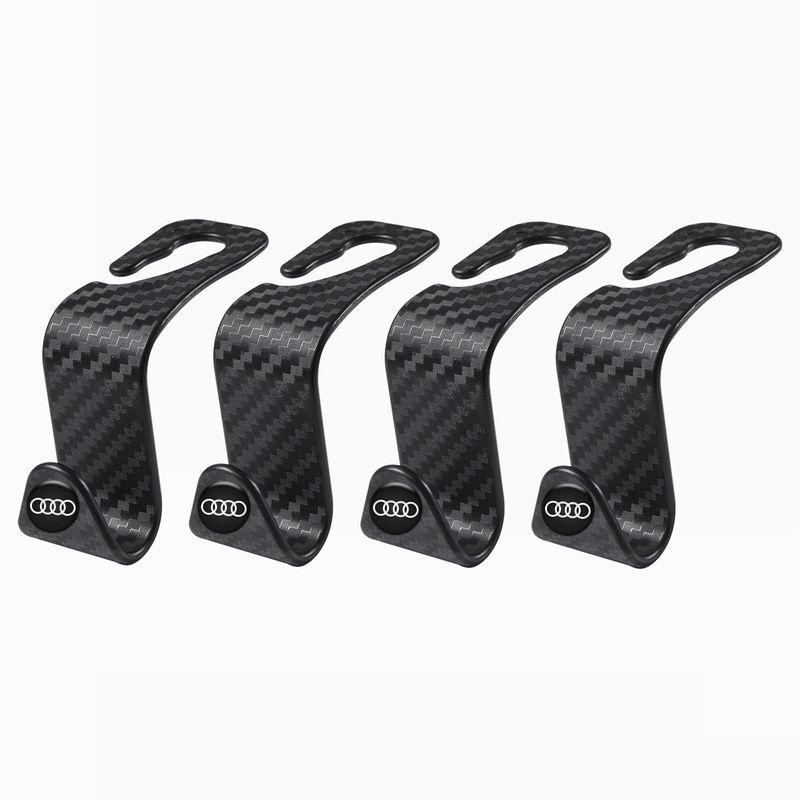 Car Seat Hidden Hooks with Carbon Fiber Texture