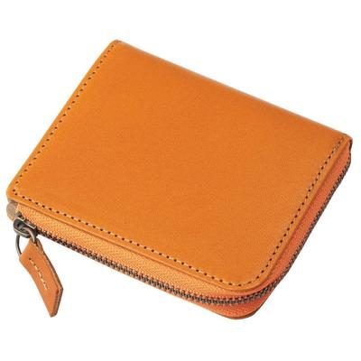 [Fii] Wallet Men's Women's Genuine Leather Tochigi Leather Thin L-Zip Compact Wallet Made In Japan [FE-3021] (Camel) 10.5x9x1.5cm