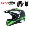 Full Face ATV Helmet Adults With Visor Mask Gloves DOT Certified ABS Off-Road Dirt Bike Motorcycle