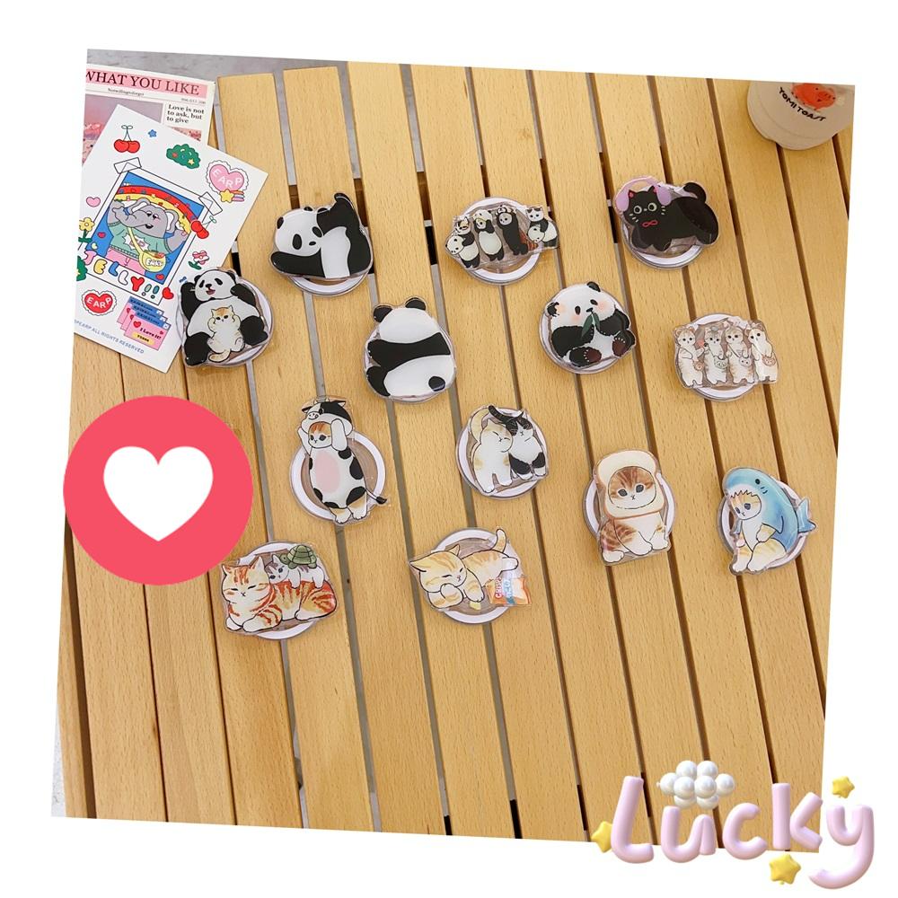 Cartoon Magnetic Phone Holder Stable and Portable Fit Multiple Phones Cute Flower Animal Advanced INS Style