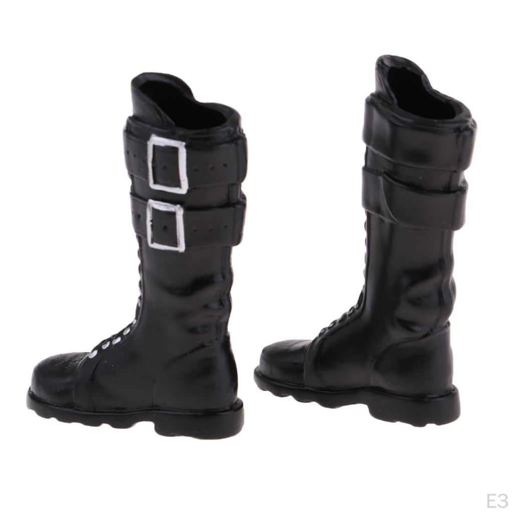 1/6 Scale Fashion Long Boots Shoes for 12 inch Male and Female Action