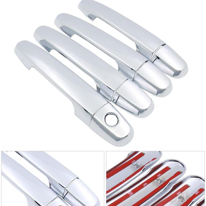 For Toyota Vios Yaris XP40 XP90 XP150 Belta 2002-2017 Chrome Door Handle Cover Trim Luxury Car Accessories 4pcs