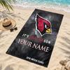 Arizona Cardinals Custom Name Beach Towels Also Serve As Bath Towels Summer Essential a Musthave for the Outdoors the Beach and the Pool