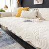 Dicke Plüsch-Sofabezüge Rutschfeste Einfarbige Sofakissen für Wohnzimmer Winter Warm L-Form Sofabezug Couchschutz