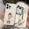 Cute Y-Yoshitomo Nara Phone Case For iPhone 17 16 15 14 13 11 12 Pro Max Mini Plus Shockproof Transparent Soft TPU