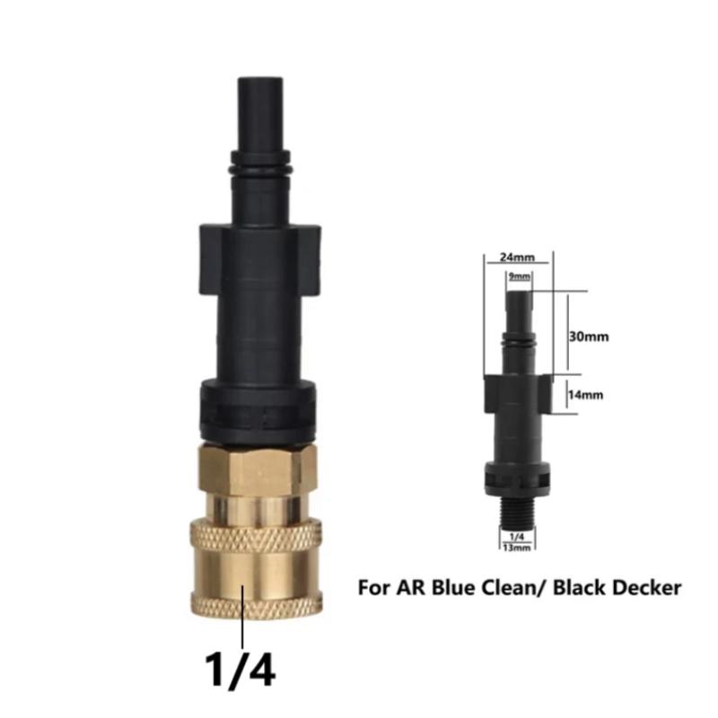 

Швидкознімний адаптер для мийки високого тиску Heavy Duty 1/4 для AR Blue Karcher Black & Decker Bosch.