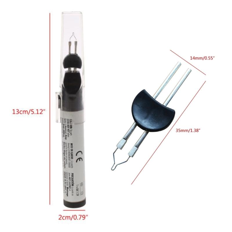 Thread-Burner Pen 5.11in Thread-Zap Push Button Burn and Melt Thread with One-Touch for Finishing Bead Weaving Stringing