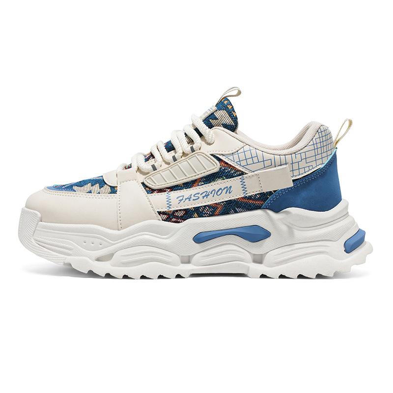 Autumn Men's Shoes Dad Shoes Casual New Sports Shoes Breathable Versatile Thick-soled Non-slip Mesh Men's Shoes