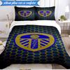 3-teiliges Weiches Bettwäscheset mit Leeds-Wappen-Design, Inklusive 1 Bettbezug und 2 Kissenbezügen, Perfekt für Schlafzimmer, Wohnheim, Fan-Geschenk