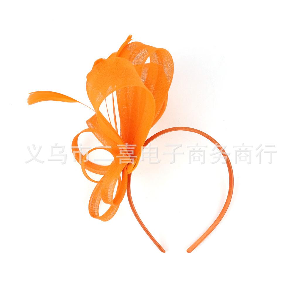 New European and American hair accessories mesh feather headgear Jockey Club party ball hair accessories manufacturer