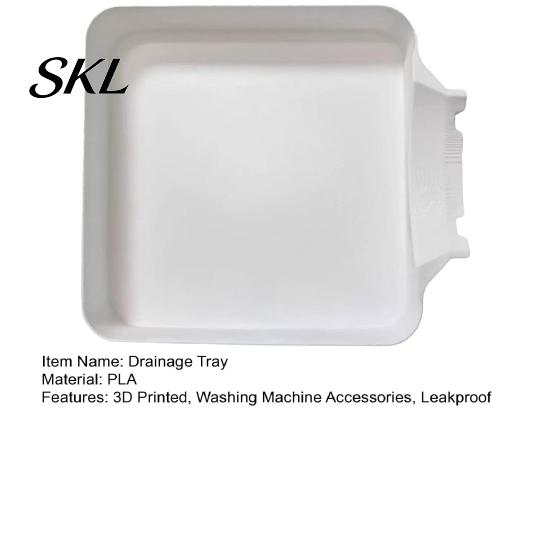 Washing Machine Water Catcher 3D Printed Drain Tray, Leakproof Collector for Drainage Tray Washer, Universal Washer Accessories