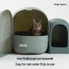Mochi Fully Enclosed Extra Large Cat Litter Box – Odor-Proof, Anti-Splash Hallway Style