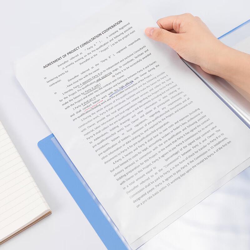 Deli DP074 A4 40-Pocket Display Book