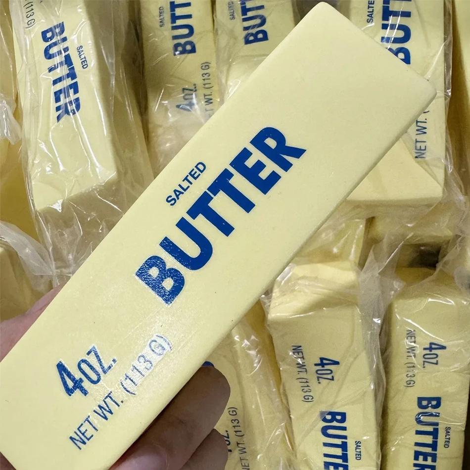 Quetschbarer elastischer Butterstiel Fidget Spielzeug Lustiger Dekompressions Stress Angst Linderung Käse Streich Spiel Quetsch Elastizitäts Spielzeug