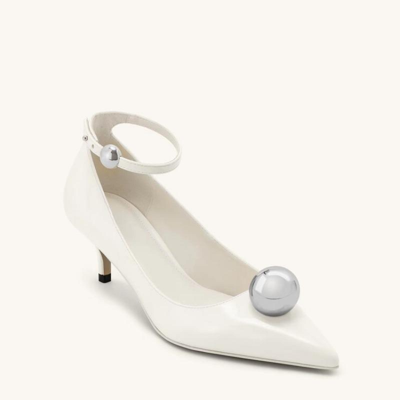 Fashion Brand 5.5cm Slim Heel Pointed Fashion Show Style High Heel Shoes Spring Autumn Women Sexy Party Commuting Naked Shoes Size 34-43