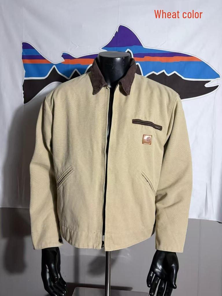 Carhartt J97 American Detroit Sliten Kanvas Dragkedjejacka