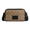 Carrier 18 Logo Plaque Classic Monogram Zip Closure Canvas With Smooth Calfskin Camera Bag Shoulder Crossbody Bag Small Men Bags CM179-QBT4U