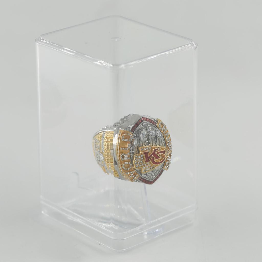 58th Super Bowl (2023-2024) Kansas City Chiefs Championship Ring Trophy with Engraving Flip Cover