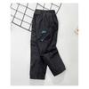 Kids Fleece Lined Windproof Warm Outdoor Casual Sports Pants For Boys And Girls