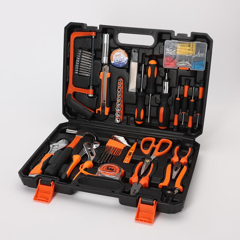 Set Cassetta degli Attrezzi Hardware Set di Attrezzi Manuali Combinati per la Casa Chiave Inglese Cacciavite Riparazione Auto