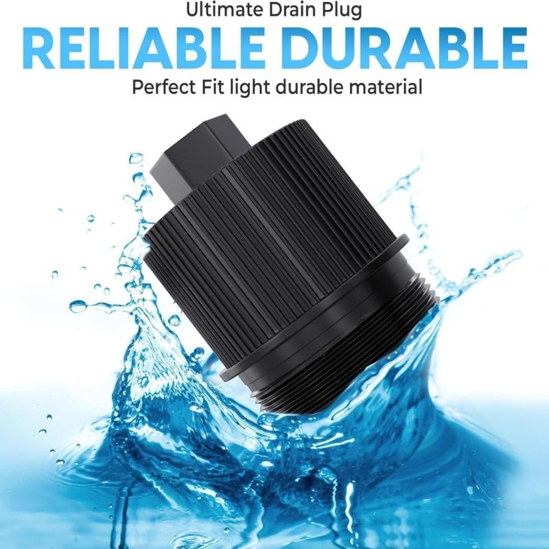 Filter Drain Plug with O Rings 190030 Drain Plug Caps Assembly Drain Caps Heavy Duty Pool Replacement Parts Enduring