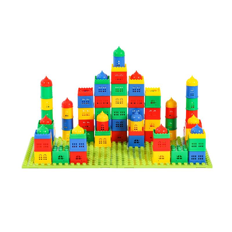 Children's Educational Enlightenment Building Blocks Toy Building Assembly and Plug-in Particle Building Blocks Home Companion New Toys