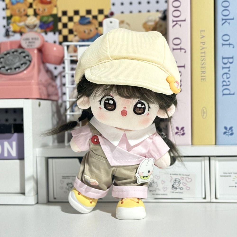 Cartoon T-shirt Cotton Doll's Clothes Outfit Plush Doll Clothes Children's Gift