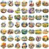 50pcs Rural Scenery Sticker Decoration Scrapbooking PET Aesthetic Korean Stationery School Supplies
