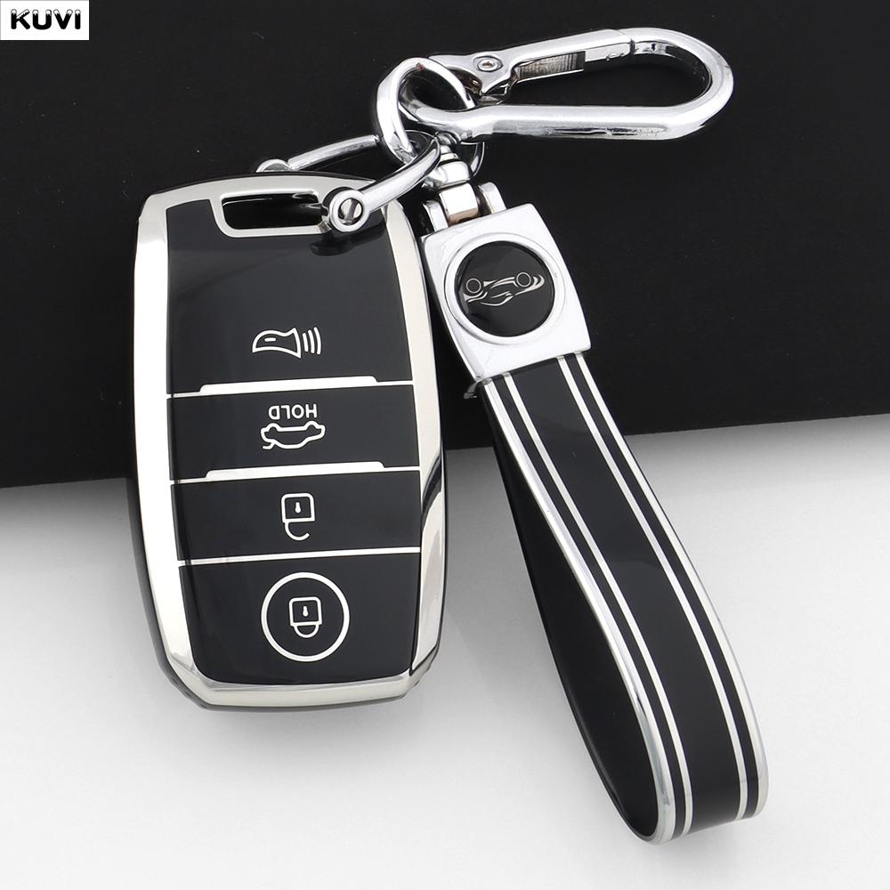 TPU Car Smart Key Case Cover Fob Keychain For 3 4 Buttons Kia Sportage Cerato Optima K2 K3 K4 K5 RIO Picanto Soul Sorento Sedona